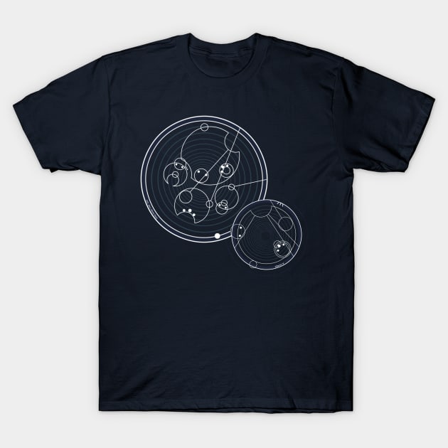 Doctor Who Gallifreyan - Run you clever boy, allons-y! T-Shirt by Go Brit